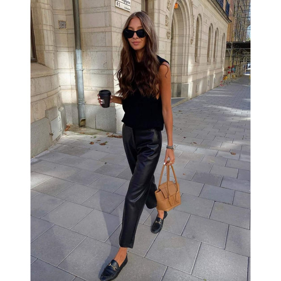 Wilfred Pants - Aritzia Wilfred The Melina Pant Black